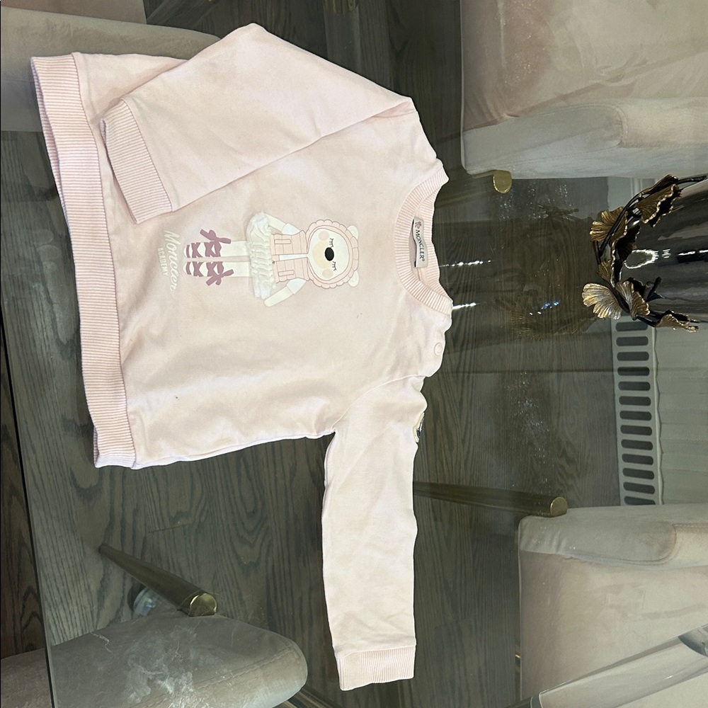 Moncler Light Pink Kids Sweatshirt